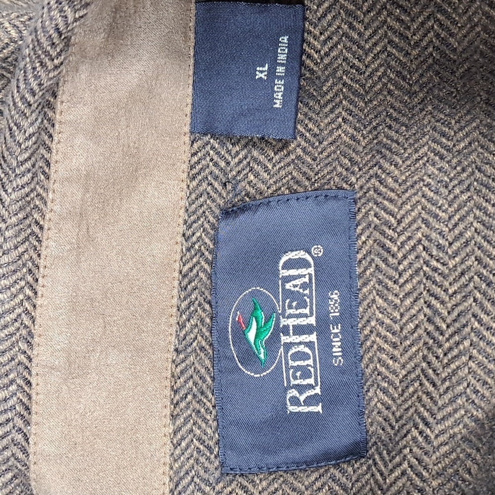 Redhead Patchwork Plaid Front Lined Brown & Orang… - image 6